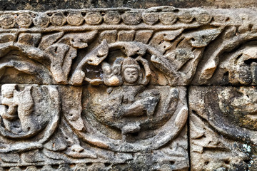 art of ancient Hindu god stone Cambodia. Ancient Khme
