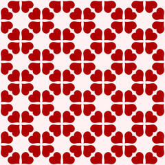 Fototapeta na wymiar Abstract seamless pattern of hearts.