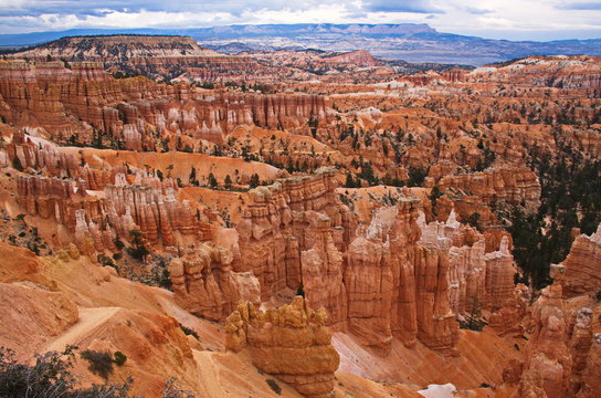 View from Sunset Point in Bryce Canyon in Utah in the USA
