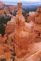 View from Navajo Trail in Bryce Canyon in Utah in the USA
