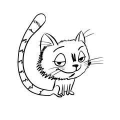tricky cat sketch