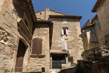 Narrow street in medieval town Gordes. Provence, France