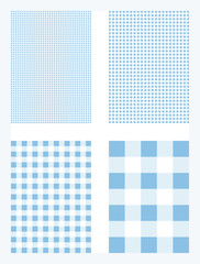 Blue Gingham Pattern Background