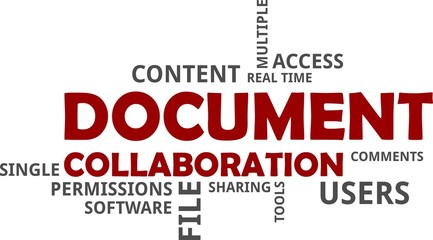 word cloud - document collaboration