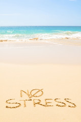 No stress on the beach