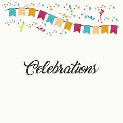 Celebrations Vector Template Design