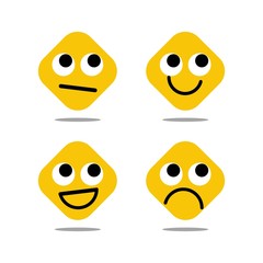 Emoticon Vector Template Design