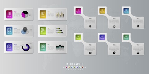 Infographic timeline template can be used for chart, diagram, web design, presentation, advertising, history. Vector infographic illustration