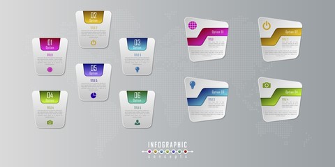 Infographic timeline template can be used for chart, diagram, web design, presentation, advertising, history. Vector infographic illustration