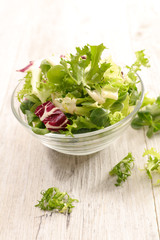 bowl of green lettuce