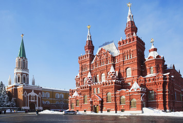 Москва, Россия, Государственный исторический музей на Красной площади.