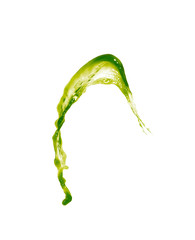 Splash of liquid in motion isolated