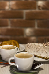 Merienda de café y dulces