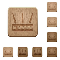 Wireless router wooden buttons