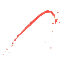 Splash of liquid in motion isolated