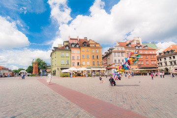 Strade del centro storico di Varsavia, Polonia