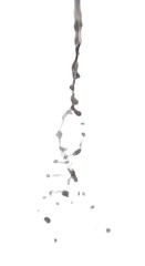 Splash of liquid in motion isolated