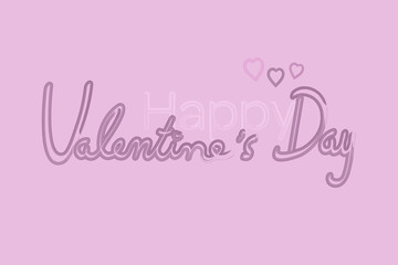 Fototapeta na wymiar Valentine’s day. Background with hearts and text: Happy Valentine’s Day.