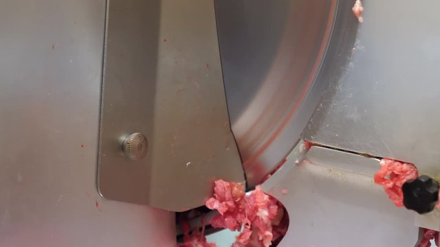 Meat cutting machine, 4k
