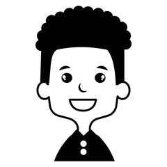 cute and little boy vector illustration design
