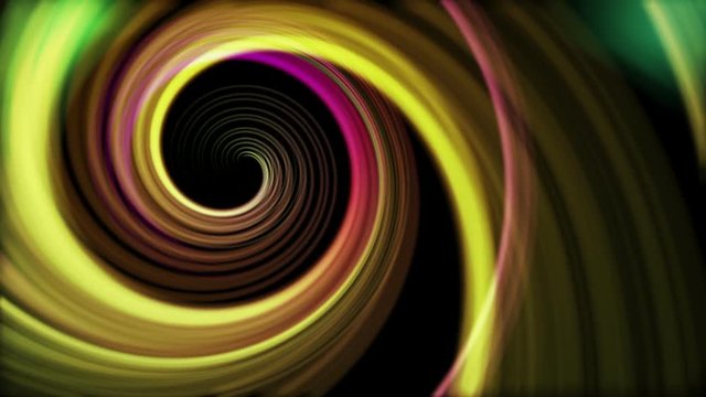 Spinning Artistic Spiral Abstract Motion Background Seamless Looping Video Backdrop Multicolored