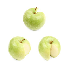 Granny smith green apple isolated