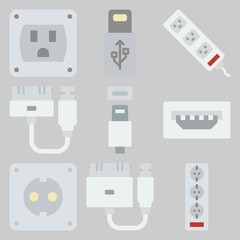 icons set about Connectors Cables . [keywordRandom:3]