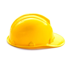 yellow helmet isolate
