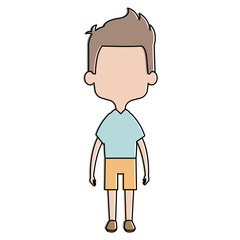 cute and little boy vector illustration design