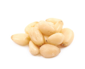 Pile of pine nuts isolated