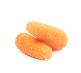 Baby carrots isolated