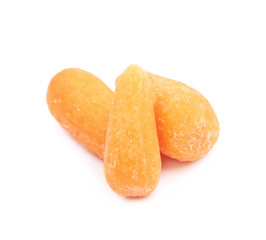 Baby carrots isolated