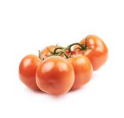 Ripe red tomato isolated