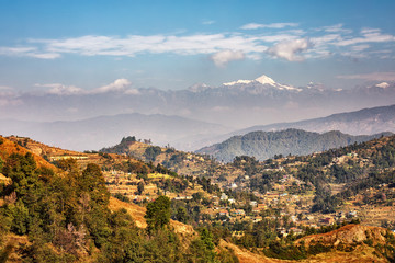 Fototapeta na wymiar Landscape East of Kathmandu, Nepal