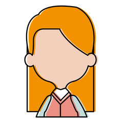 cute and little girl vector illustration design