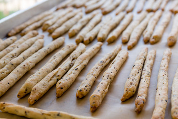 Whole wheat grissini