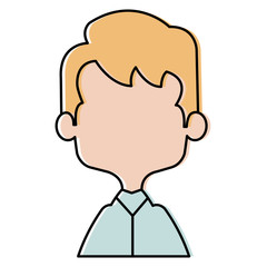 cute and little boy vector illustration design