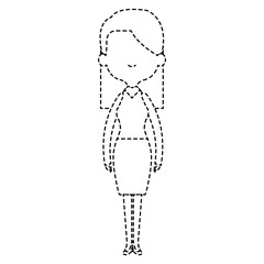 cute mother avatar character vector illustration design
