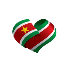 Suriname flag, vector illustration