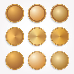 concentric gold nine
