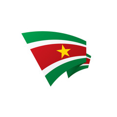 Suriname flag, vector illustration