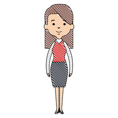 cute mother avatar character vector illustration design
