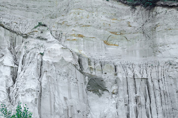 Concretions growing up, old trovant natural formed, cement sand, Romania Europe, close up