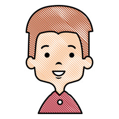cute and little boy vector illustration design