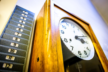 old attendance clock