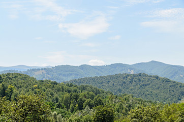 Fototapeta na wymiar The Jiu Valley from Hunedoara county Romania, between the Retezat and the Parang Mountains
