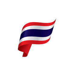 Thailand flag, vector illustration