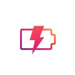 Fototapeta premium charging battery indicator vector icon