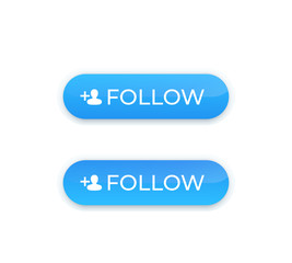 follow button design, vector