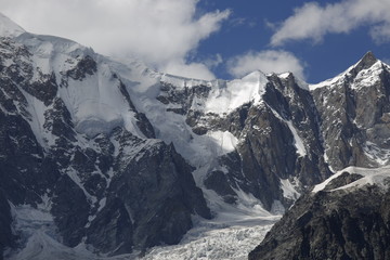 Naklejka premium Monte Bianco, Dolina Aosty, Courmayeur